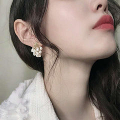 Pearl Drop Earrings Female Earrings Stud Earrings