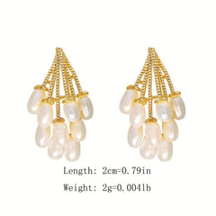 Pearl Drop Earrings Female Earrings Stud Earrings