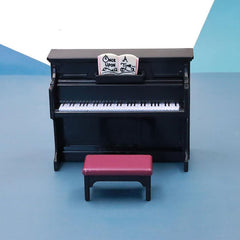 Mini Doll's House Piano With Stool Model