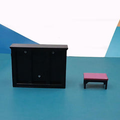 Mini Doll's House Piano With Stool Model