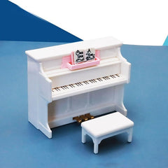Mini Doll's House Piano With Stool Model