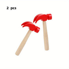 Kids Wooden Hammer Play Set - Fun Tools for Pretend Play
