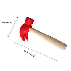 Kids Wooden Hammer Play Set - Fun Tools for Pretend Play