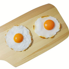 Realistic Fried Egg Model for Room Decoration Restaurant Kitchen