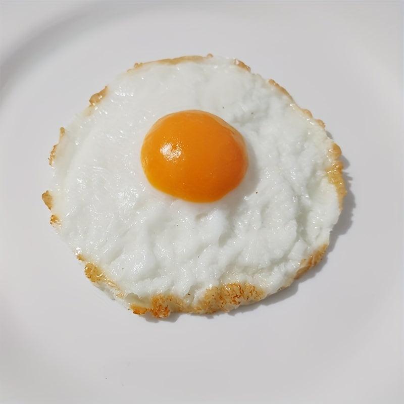 Realistic Fried Egg Model for Room Decoration Restaurant Kitchen