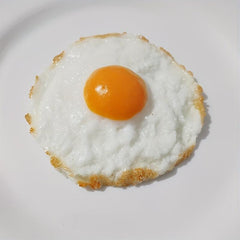 Realistic Fried Egg Model for Room Decoration Restaurant Kitchen