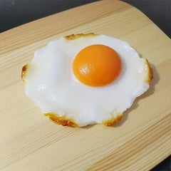 Realistic Fried Egg Model for Room Decoration Restaurant Kitchen