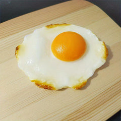 Realistic Fried Egg Model for Room Decoration Restaurant Kitchen