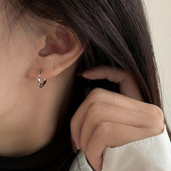 Unisex Sweet Hoop Earrings Men's Double Earrings