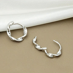 Unisex Sweet Hoop Earrings Men's Double Earrings