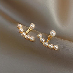Front & Back Stacking Stud Earrings - Two Wear Style Women's Jewelry