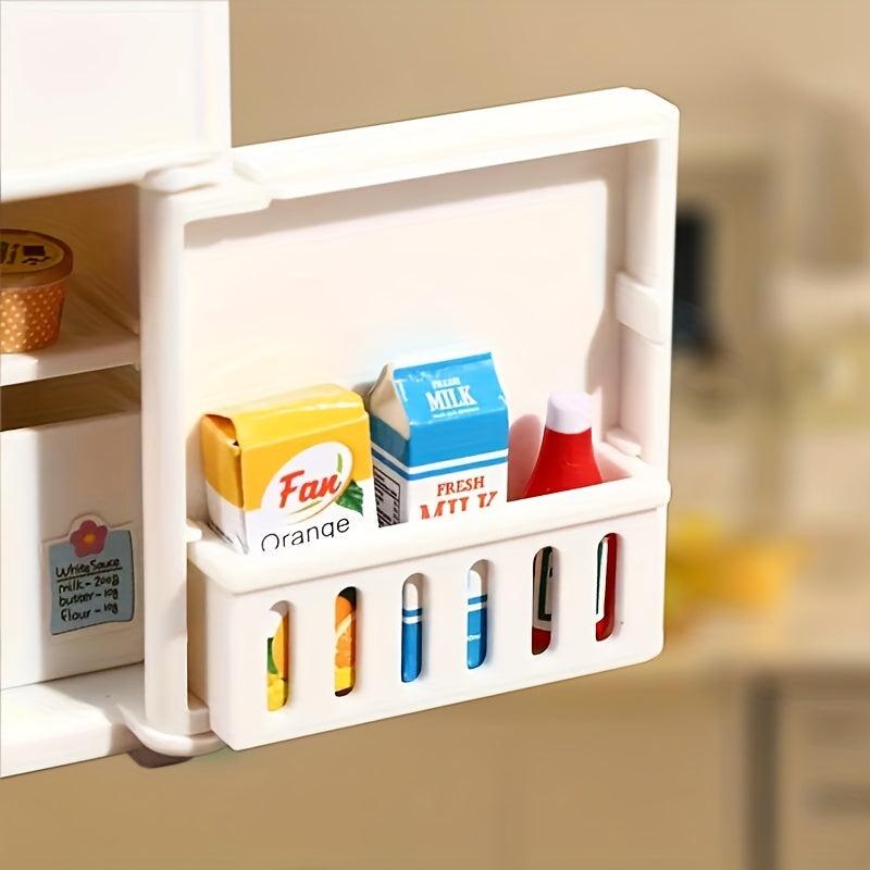 Mini Kitchen Playhouse Toy for Children Simulative Kitchen Refrigerator Food