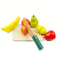 Wooden Vegetable Cutting Kitchen Toy for Children