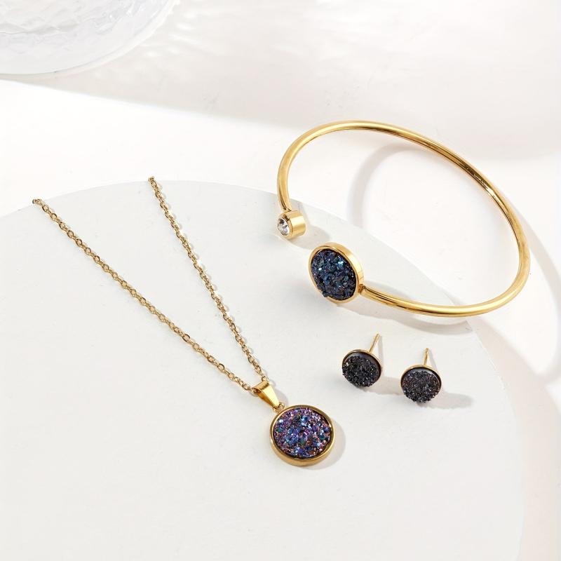 Stainless Steel Jewelry Set for Women & Girls