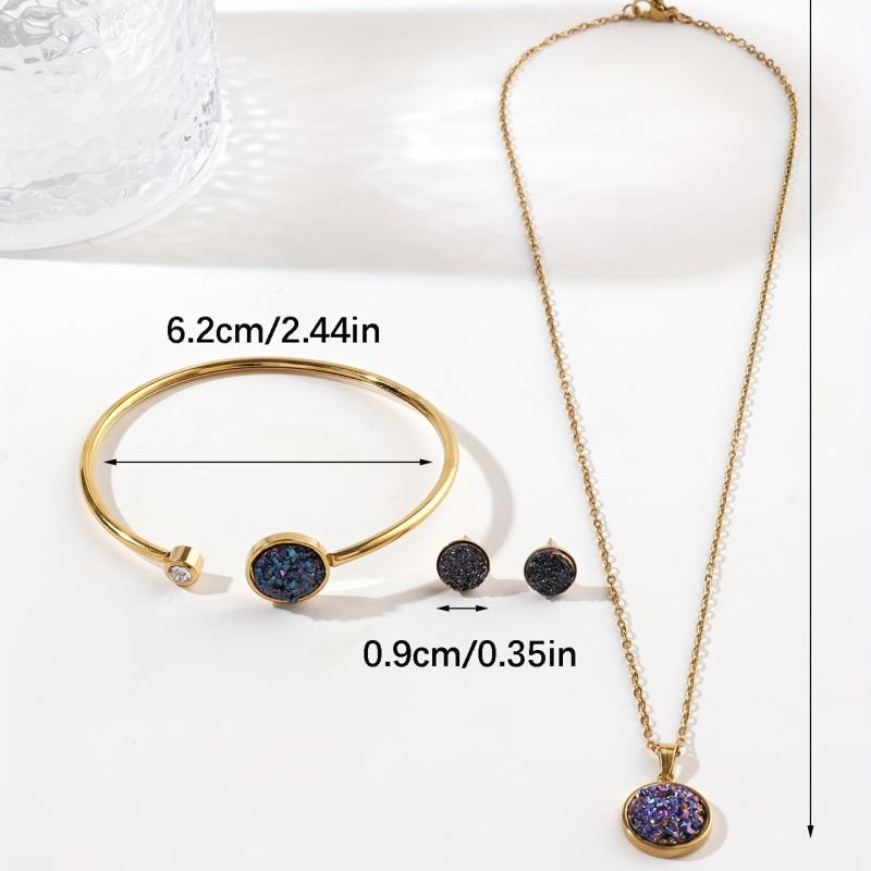 Stainless Steel Jewelry Set for Women & Girls