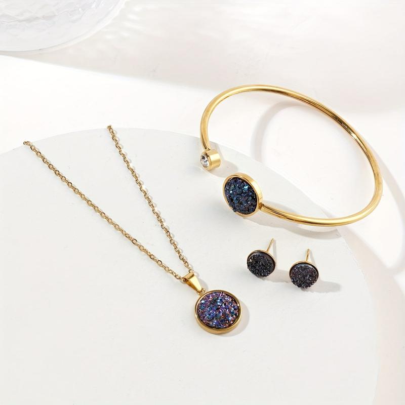 Stainless Steel Jewelry Set for Women & Girls