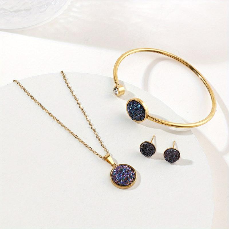 Stainless Steel Jewelry Set for Women & Girls
