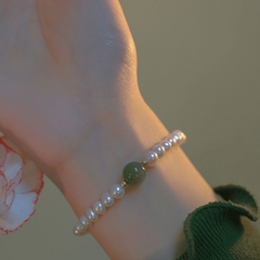 Pearl Transfer Bead Bracelet for Women, Elegant All-match Girlfriend Bangle