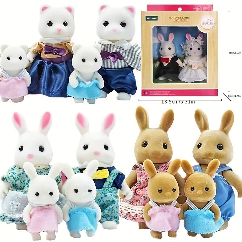 6 Cute Animal Dolls for Kids - Ideal Pretend Play Gift for Boys & Girls