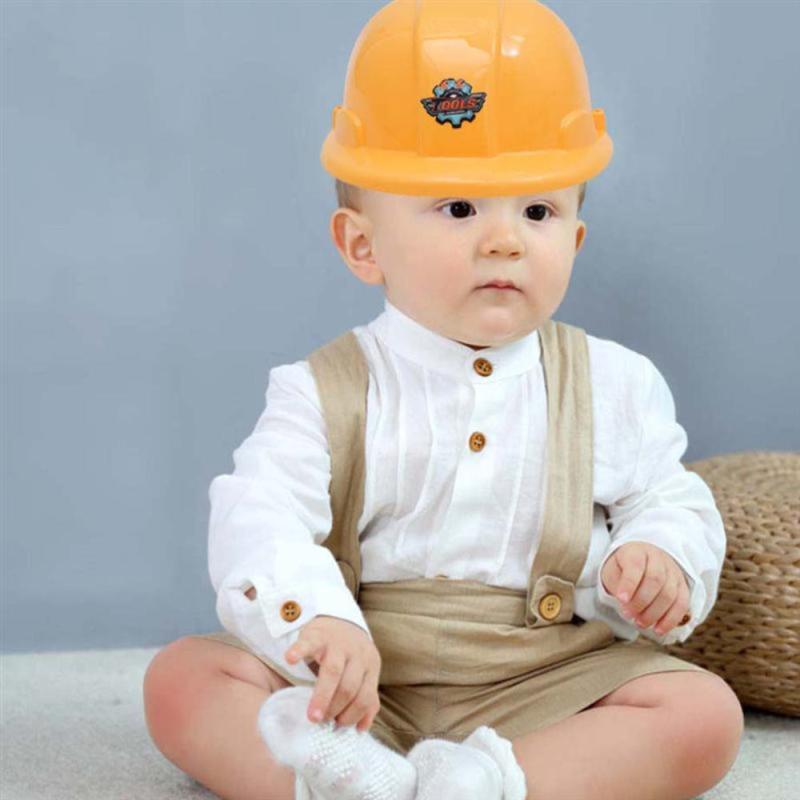 Kids Realistic Construction Helmet Toy for Pretend Play Game