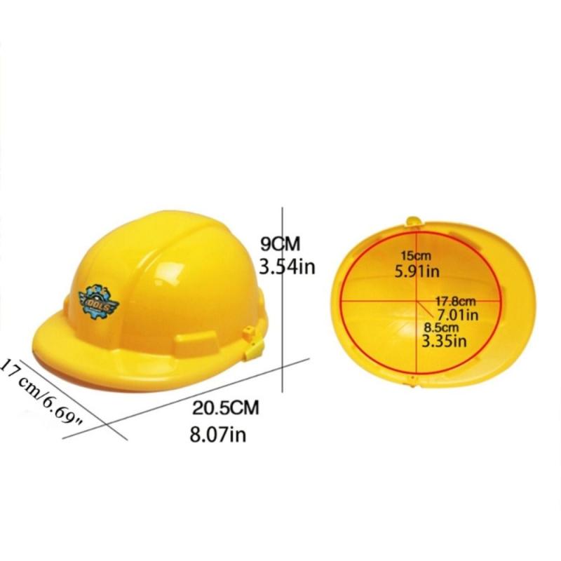 Kids Realistic Construction Helmet Toy for Pretend Play Game