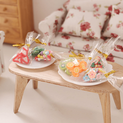 5 Pcs Food Play Candy Snacks Set Doll House DIY Materials