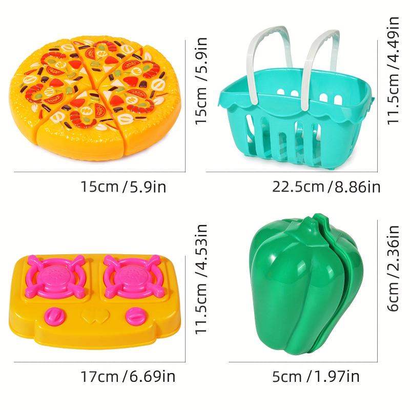 Kids Cutting Game Set - Fruits and Vegetables with Storage Basket