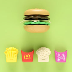 27pcs Kids Kitchen Toy Pretend Play Burger Removable Food Toys
