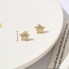 Snowflake Crystal Earrings for Women