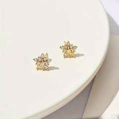 Snowflake Crystal Earrings for Women