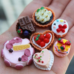 Mini Food Set for Doll Kitchen Pretend Play Resin Foods for Adults Teenagers