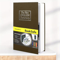 Book Shape Safe Box With Combination Lock Large Safe Hidden Metal Lock Box