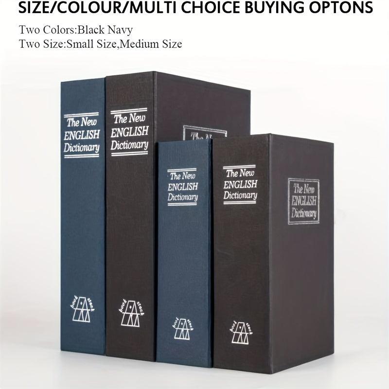 Book Shape Safe Box With Combination Lock Large Safe Hidden Metal Lock Box