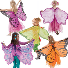 Kids Angel Wings Flower Cape for Performances