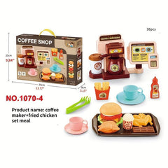 Toy BBQ Coffee Maker Afternoon Tea Set for Holiday Party Games