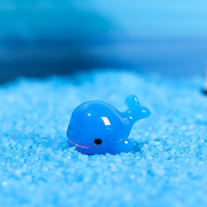 10Pcs Mini Dolphin Figurines for Garden Decor, Ocean Sea Animal Miniatures