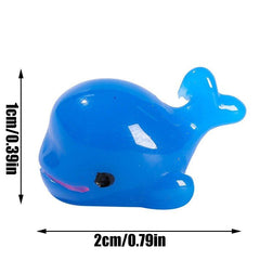 10Pcs Mini Dolphin Figurines for Garden Decor, Ocean Sea Animal Miniatures
