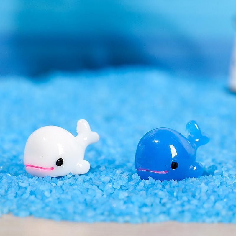 10Pcs Mini Dolphin Figurines for Garden Decor, Ocean Sea Animal Miniatures