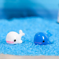 10Pcs Mini Dolphin Figurines for Garden Decor, Ocean Sea Animal Miniatures
