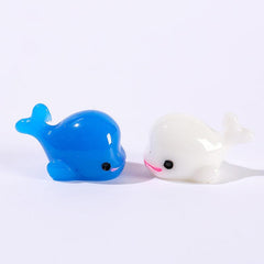 10Pcs Mini Dolphin Figurines for Garden Decor, Ocean Sea Animal Miniatures