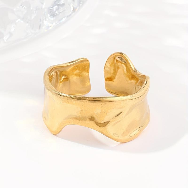Stainless Steel Open Ring Unisex Classic