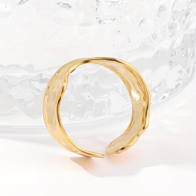 Stainless Steel Open Ring Unisex Classic