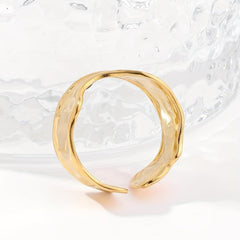 Stainless Steel Open Ring Unisex Classic