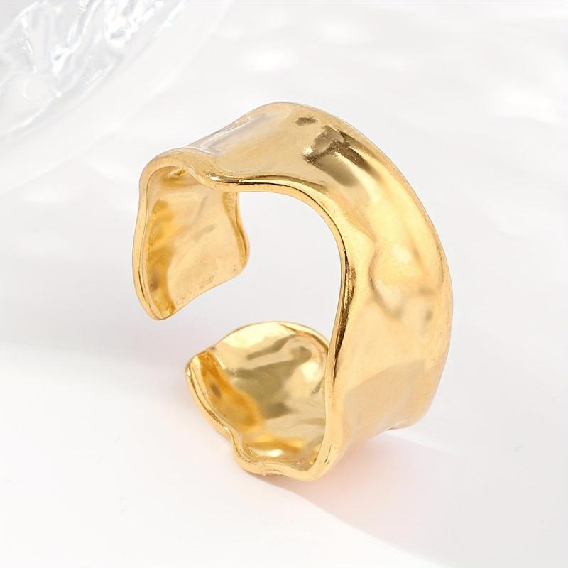Stainless Steel Open Ring Unisex Classic
