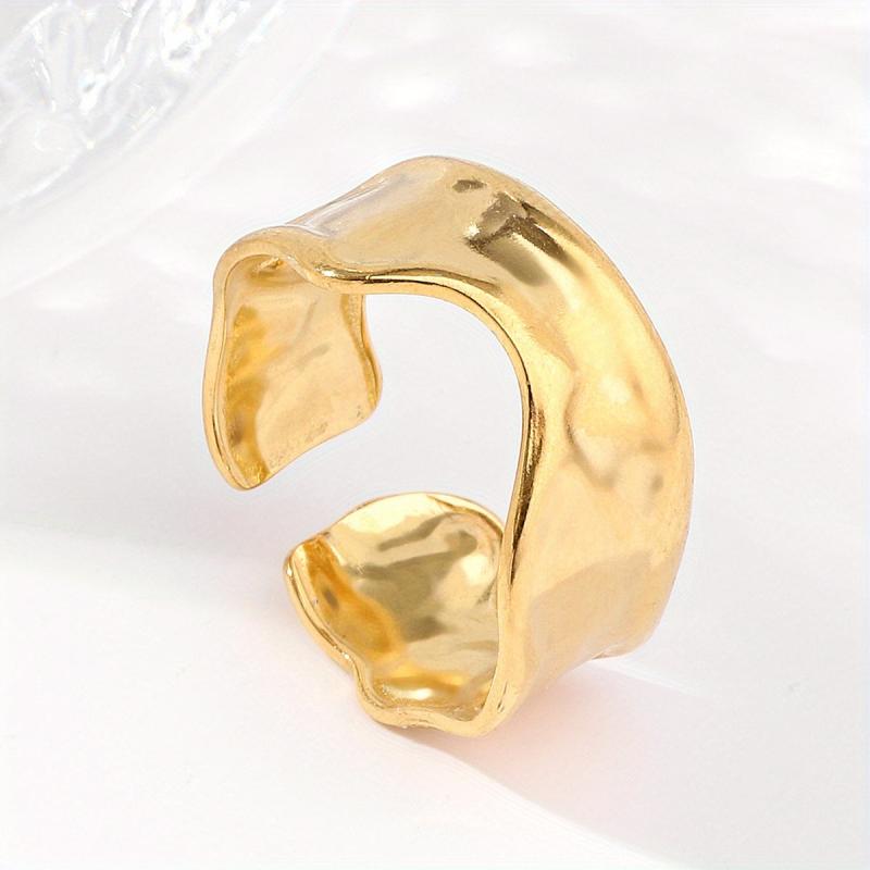 Stainless Steel Open Ring Unisex Classic