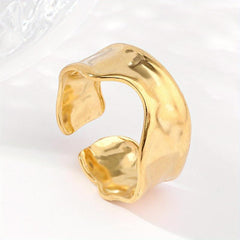 Stainless Steel Open Ring Unisex Classic