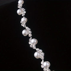 Charm Rhinestone Necklace & Earrings Set for Women - Bridal Wedding Jewelry