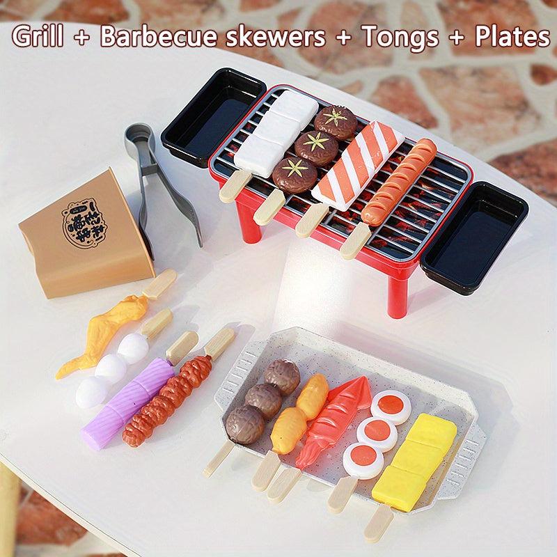 Kids BBQ Kitchen Toys Set for Pretend Play