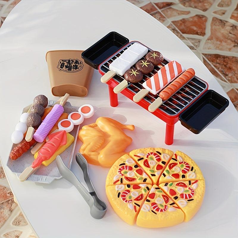 Kids BBQ Kitchen Toys Set for Pretend Play