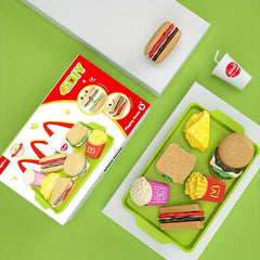 Simulated Hamburger Toy Set French Fries Donut Play Food